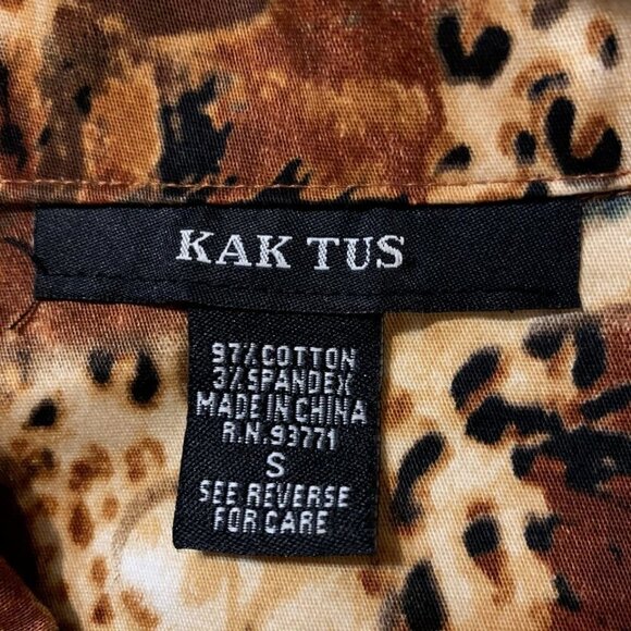 Kak Tus. Size Small. Cotton Blend. 3/4 Sleeve. Button Up. Jacket. B102. - Picture 6 of 6
